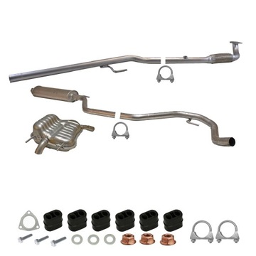 Tłumiki komplet Opel Vectra C/CC 1.6, 1.8 od 2002-