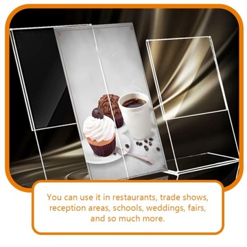 ПОДСТАВКИ ДЛЯ МЕНЮ, АКРИЛОВЫЕ ПОЛКИ