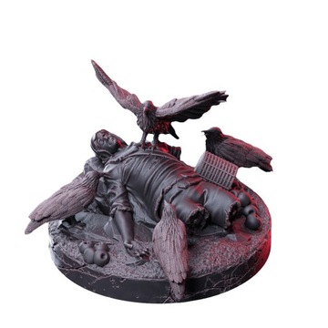 Figurka FOG Scenery corpse crows RPG D&D
