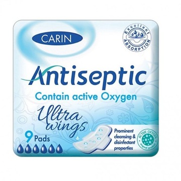 Carin Antiseptic Ultra Wings ultracienkie podpaski