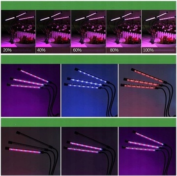 40xLED ЛАМПА ДЛЯ ВЫРАЩИВАНИЯ РАСТЕНИЙ ИК УФ