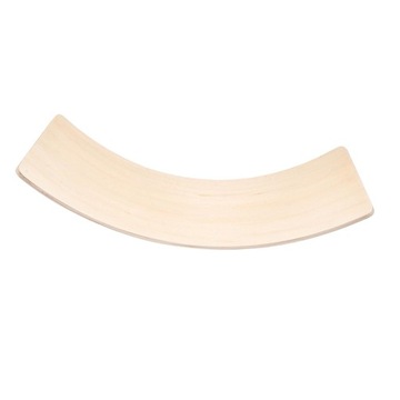 Деревянная доска для баланса. Обучение йоге. Светлое дерево.