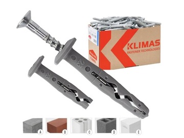 Kołek szybkiego montażu - uniwersalny WKRĘT-MET KLIMAS 6 x 60 mm /200 szt.