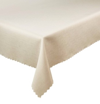 Obrus Plamoodporny Deszczyk Jasny Beż śr. 150 cm