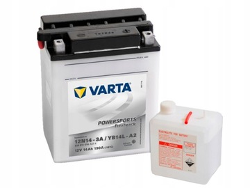 AKUMULATOR 14AH/190A 12V P+ / VARTA MOTOCYKLE