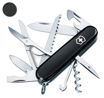 Victorinox 1.3713.3, scyzoryk Huntsman, 91 mm, 15 funkcji, czarny