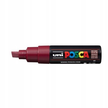 MARKER PISAK UNI POSCA PC-8K CIEMNO-CZERWONY