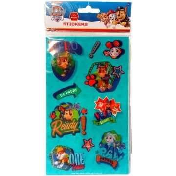 Zestaw naklejek 3D trójwymiarowych Psi Patrol Marshall Chase Skye 20 szt.