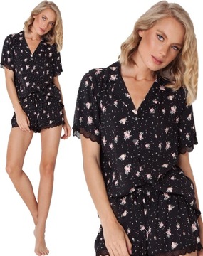 WISKOZOWA PIŻAMA DAMSKA ARUELLE ABIGAIL SHORT [XL]