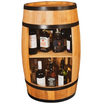 Drewniana szafka z beczki -minibar- barek z beczki