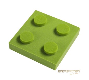 Wygłuszający panel akustyczny pianka 25x25cm gr. 7cm KLOCEK atesty