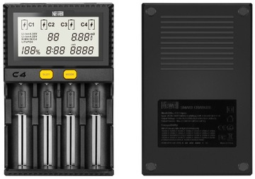 Интеллектуальное зарядное устройство для литий-ионных аккумуляторов Newell C4 18650 AA AAA