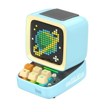 Divoom Ditoo Pro - blue pixel art. gry