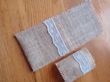 Podkładka pod talerz serwetnik, etui. juta