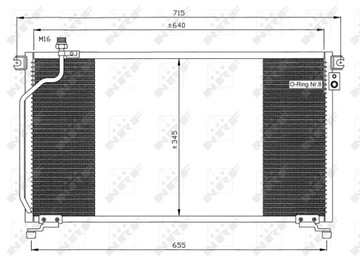 KONDENZÁTOR KLIMATIZACE FORD MAVERICK NISSAN TERRANO II 2.4 2.7D 1993-2002