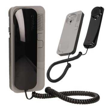 Unifon Słuchawka Domofonu Cyfral SMART 2-Żyłowy Szaro-Czarny analogowy