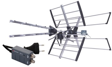 Antena DVB-t SPARTA LAMBDA Combo UHF+VHF +zasilacz