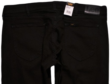 LEE spodnie REGULAR black jeans LEGENDARY SLIM _ W38 L30