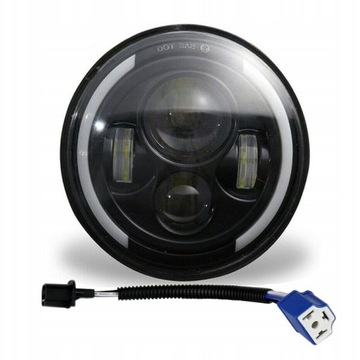 REFLEKTOR LAMPA PRZÓD LED MOTOCYKL MOTOROWER 7CALI