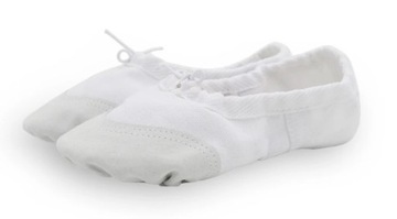 Танцевальные туфли для балерин, балетные цвета, размер 29, белые