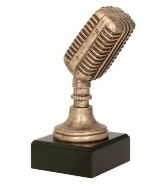 Statuetka MIKROFON muzyka nagroda konkurs wokalny