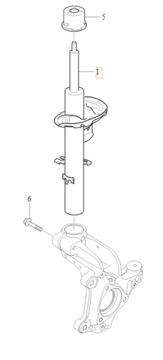 VOLVO XC40 amortyzator przedni lewy przod OE 32246