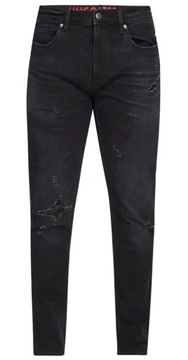 Eleganckie spodnie męskie HUGO BOSS jeansy spodnie jeansowe czarne r. 33X32