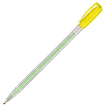 DŁUGOPIS ŻELOWY RYSTOR GZ-031 ŻÓŁTY/ZŁOTY BROKAT