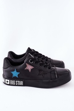 BIG STAR II374031 черные детские туфли со звездами, размер 33