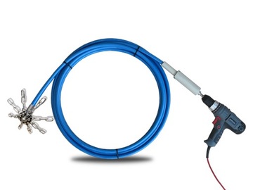 Щетка для дымохода TURBOSPINER для чистки дрели 6м + 3 НАСАДКИ