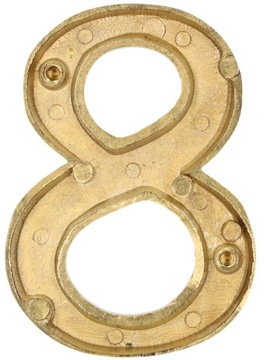 ЛАТУННЫЙ НОМЕР НОМЕР ДОМА 10 СМ МАРКИРОВКА ДОМА