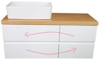 ШКАФ ДЛЯ ВАННОЙ МДФ С ДЕРЕВЯННОЙ ВЕРХНЕЙ! 90СМ!