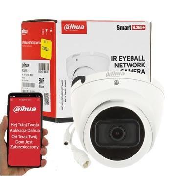 MONITORING DOMU FIRMY KAMERA IP POE DAHUA 5MPx 2,8