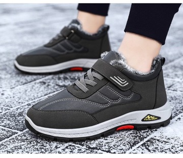 ТЕПЛЫЕ ЗИМНИЕ МУЖСКИЕ СНЕЖНЫЕ БОТИНКИ, НЕСКОЛЬЗЯЩИЕ, УТЕПЛЕННЫЕ ТРЕККИНГОВЫЕ БОТИНКИ