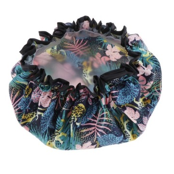 Водонепроницаемая двухслойная шапочка для душа, защита от воздуха, ванна для взрослых H