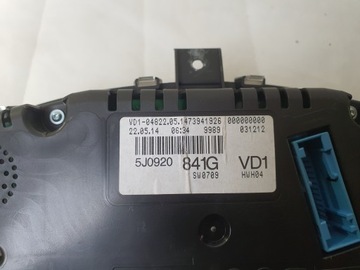 PŘÍSTROJOVÁ DESKA BUDÍK BUDÍKY SKODA ROOMSTER 5J0920851G