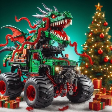 LEGO TECHNIC MONSTER JAM DRAGON 2IN1 MONSTER TRUCK RACER CAR АВТОМОБИЛЬ