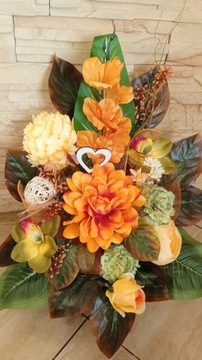 Набор для украшения могилы искусственными цветами на кладбище