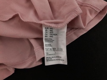 H&M kopertowa BLUZKA z wiązaniem MODNA oversizowa _ 4XL