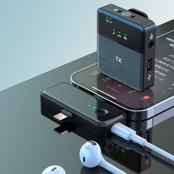 БЕСПРОВОДНОЙ МИКРОФОН LAVEL USB C Lightning ПРЯМОЙ ВЛОГ ДЛЯ ANDROID IOS