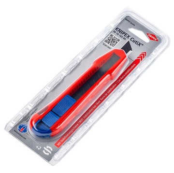 Nóż Nożyk z Łamanym Ostrzem Tapeciak CutiX 18mm KNIPEX 90 10 165 BK
