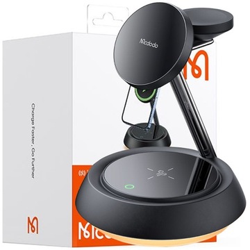 MCDODO ИНДУКТИВНОЕ ЗАРЯДНОЕ УСТРОЙСТВО 15 Вт 3 В 1 ДЛЯ ЛАМПЫ ДЛЯ ЧАСОВ MAGSAFE IPHONE AIRPODS