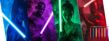 Игрушка СВЕТОВОЙ САБЕЛЬ СВЕТЯЩИЙСЯ ВОИН 80СМ