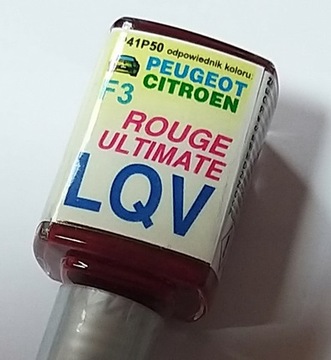 ZAPRAWKA LAKIERNICZA PEUGEOT CITROEN LQV rouge ult