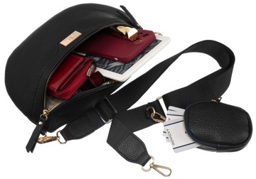 Женская сумка через плечо, вместительная, много карманов, широкий ремень, красивая сумка.