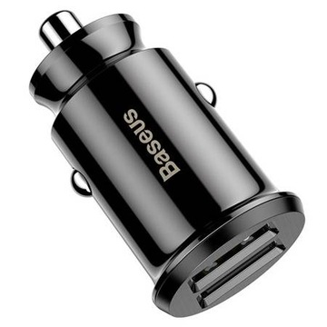 УНИВЕРСАЛЬНОЕ БЫСТРОЕ АВТОМОБИЛЬНОЕ ЗАРЯДНОЕ УСТРОЙСТВО BASEUS 2X USB 5V 3.1A С ПОДСВЕТКОЙ