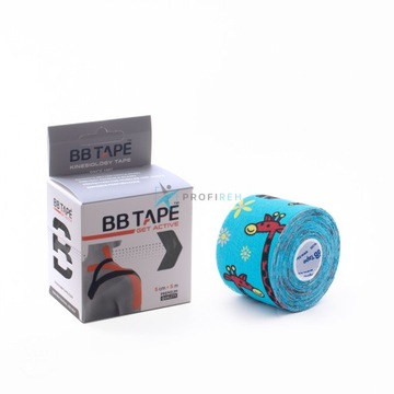 Taśma tejp do kinesiotapingu BB Tape 5cmx5m