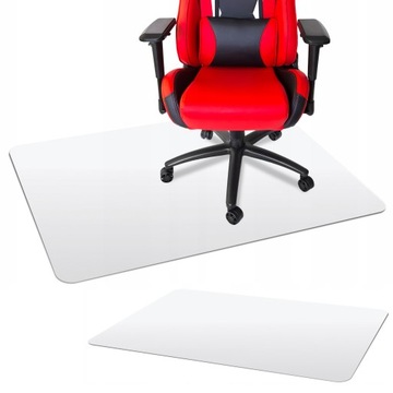PÓŁPRZEZROCZYSTA MATA OCHRONNA POD FOTEL 100 X 140CM