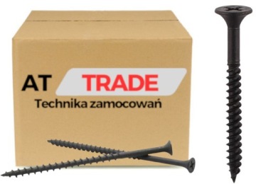 WKRĘTY DO DREWNA FOSFATOWANE 4,8X100 - 1KG CZARNE AT TRADE