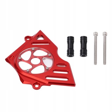 Motorcycle sprocket chain guard front
